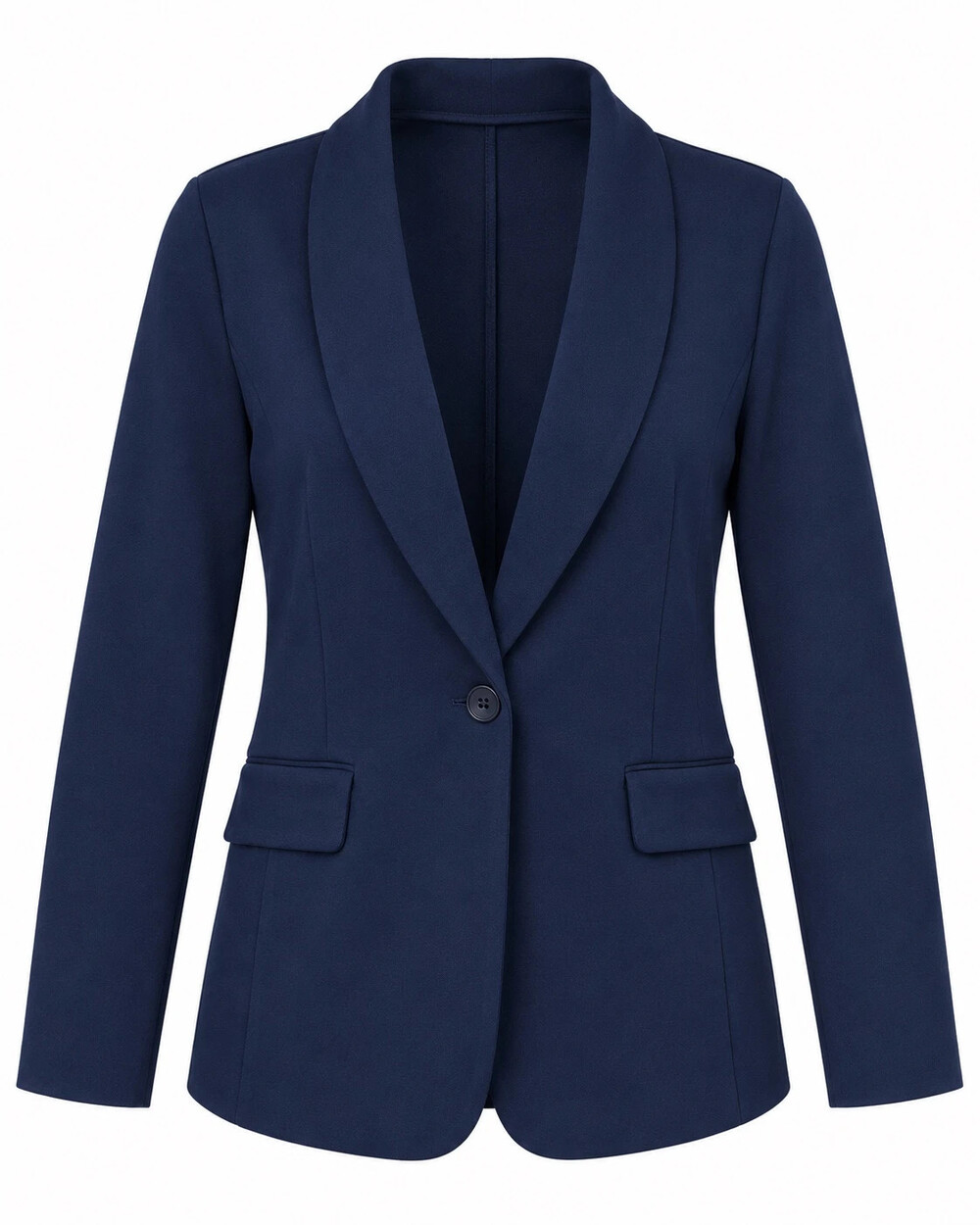 tailored by susan graver smart ponte knit blazer navy size xxs